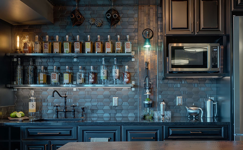 Steampunk Speakeasy Home Bar Design Kitchen Bath Business