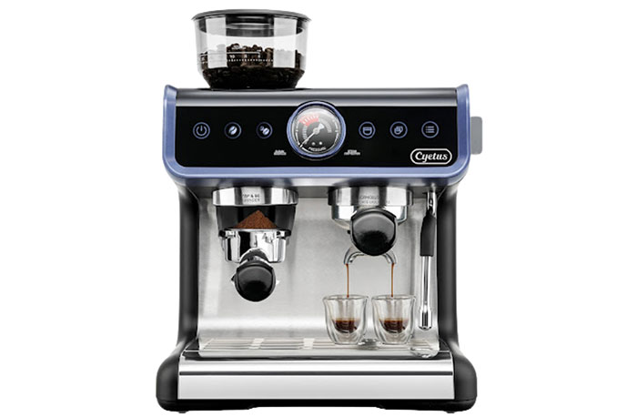 Cyetus All in One Espresso Machine for Home Barista with Coffee Grinder and  Milk Steam Wand