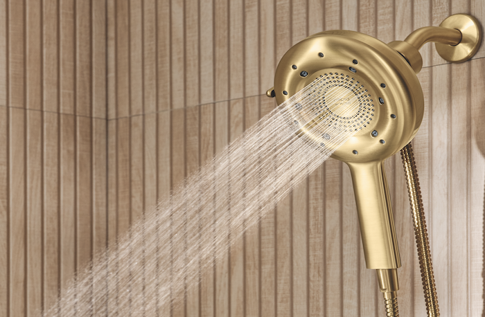 water saving showerhead moen