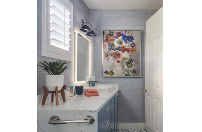 artwork in bathroom trend