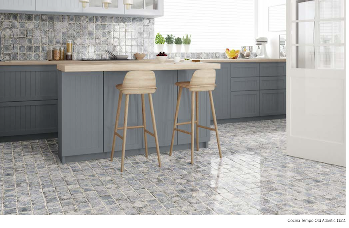 kitchen with tile floor