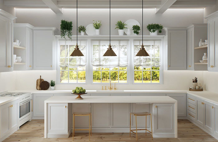 caesarstone kitchen behind the brand