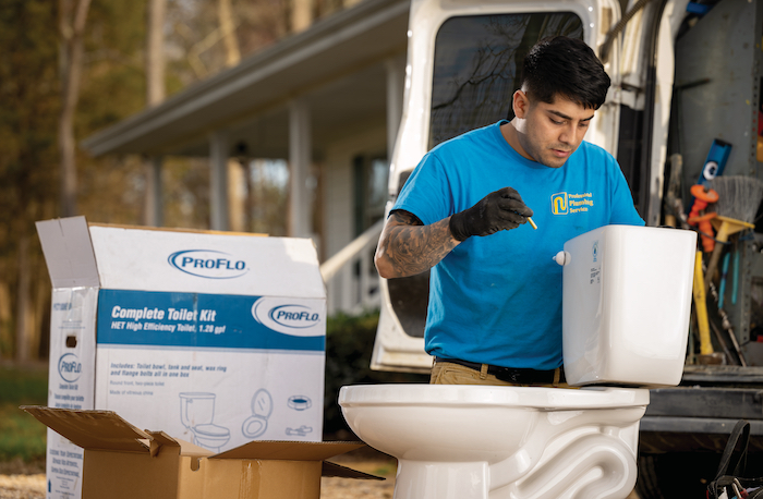 assembling toilet